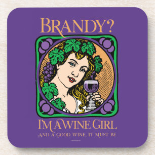 Brandy (Ich bin ein Weintrinker-Mädchen) Getränkeuntersetzer