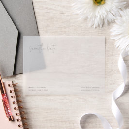 Brandy Simple Modern Wedding rettet das Datum