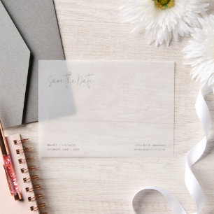 Brandy Simple Modern Wedding rettet das Datum