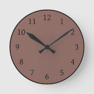 Brandy Solid Color Runde Wanduhr