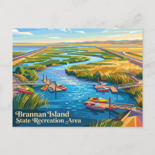 Brannan Island State Recreation Area Kalifornien Postkarte
