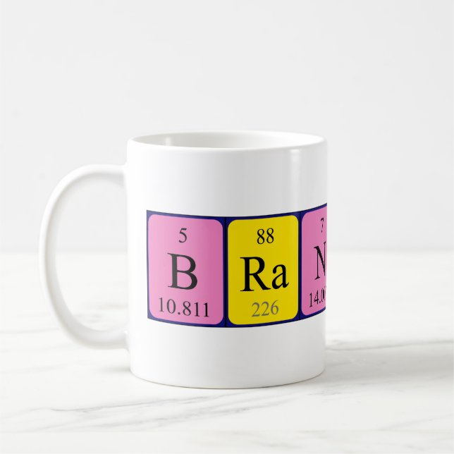 Brannon Periodenname Tasse (Links)