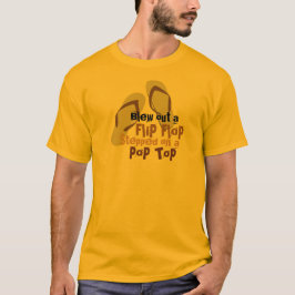 Brannte heraus einen umgedrehtereinfall 2 durch T-Shirt