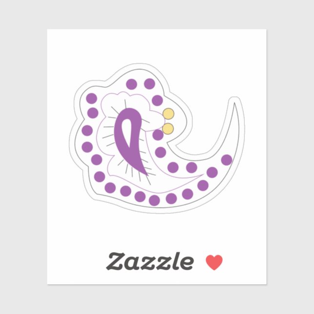 Bransoletka z serduszkiem Style, Light Eggplant Aufkleber (Blatt)