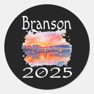 Branson 2025 Matching Family Vacation Group Getawa Runder Aufkleber
