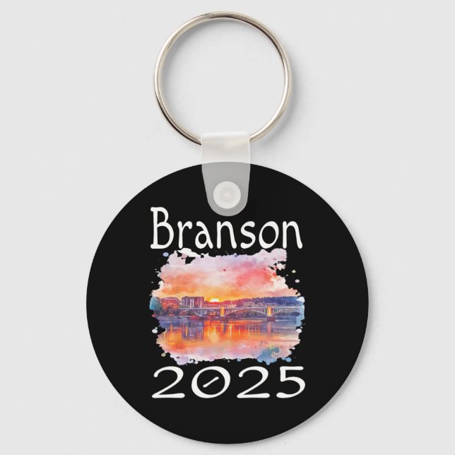 Branson 2025 Matching Family Vacation Group Getawa Schlüsselanhänger (Vorderseite)