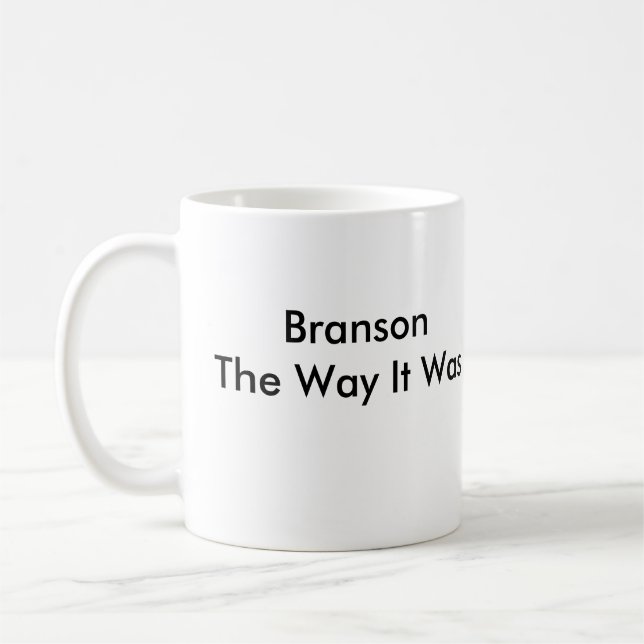 Branson die Weise war es Kaffeetasse (Links)