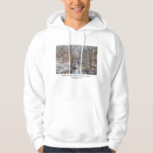 Branson Fall Creek Winter Snow Painterly Hoodie