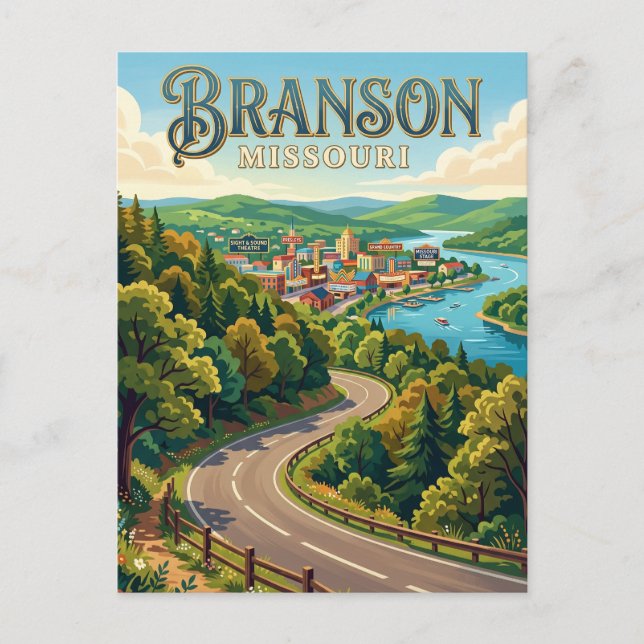 Branson (Missouri) Postkarte (Vorderseite)