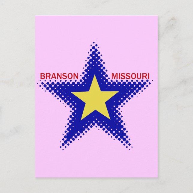 BRANSON MISSOURI POSTKARTE (Vorderseite)