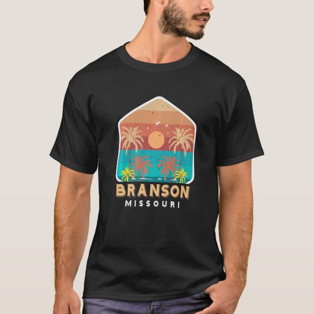 Branson Vacation Missouri Camping Travel Hiking Na T-Shirt (Vorderseite)