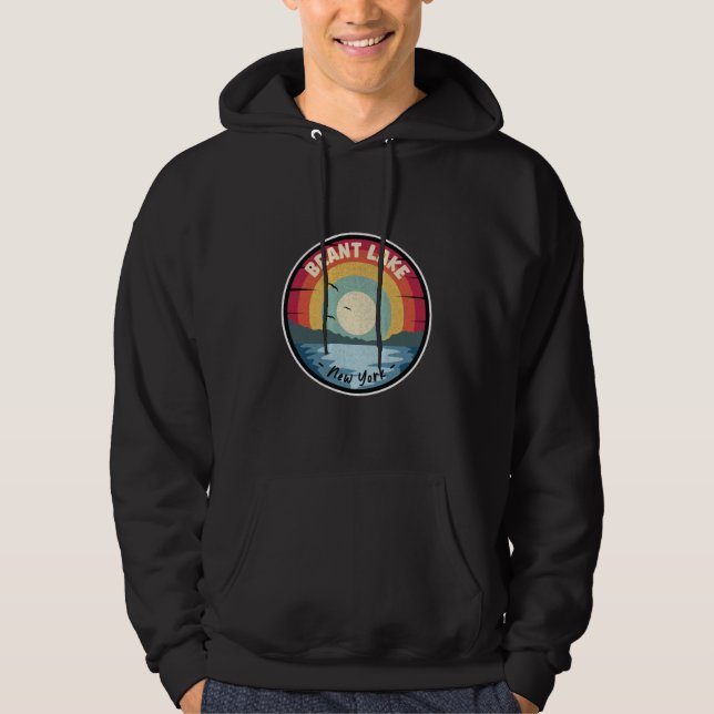 Brant Lake New York farbenfrohe Szene Hoodie (Vorderseite)