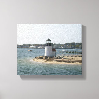 Brant Point Lighthouse Nantucket Hütte Leinwanddruck