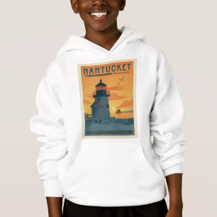 Brant Point Lighthouse Nantucket MA Hoodie