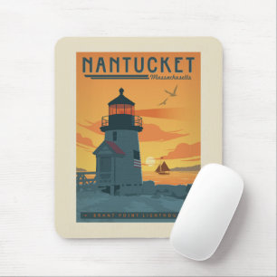 Brant Point Lighthouse Nantucket MA Mousepad
