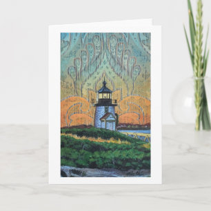 Brant Point Lighthouse Painting, Nantucket, MA Karte