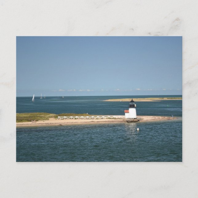 Brant Point Lighthouse Postcard Postkarte (Vorderseite)