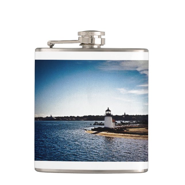 Brant-Punkt-Leuchtturm-Flasche Flachmann (Vorderseite)
