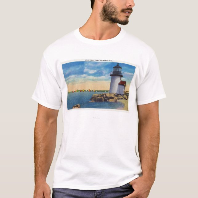 Brant-Punkt-Leuchtturm-Szene T-Shirt (Vorderseite)