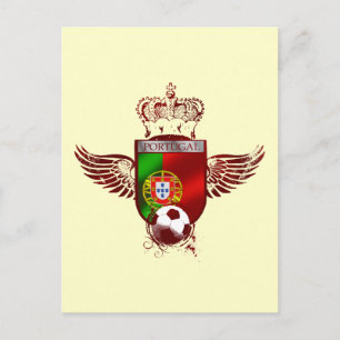 Brasão de Futebol Fás Portugueses Postkarte