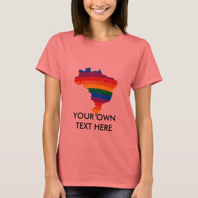 BRASIIL GAY PRIDE T-Shirt (Vorderseite)
