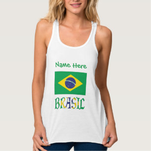 Brasil Bandera Brasil Personalisiert Tank Top