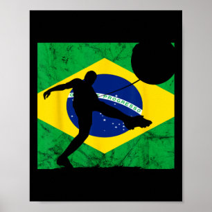 Brasil Brasilianer Brasil Fußball Brasilianische W Poster