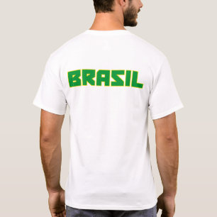 Brasil (Brasilien): fett gedrucktes Shirt und Flag