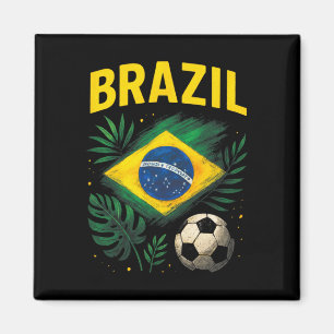 Brasil Brasilische Flagge Brasil Fußball Magnet