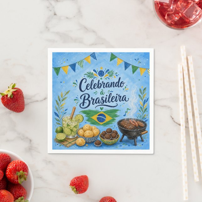 Brasil feiern serviette (Beispiel)
