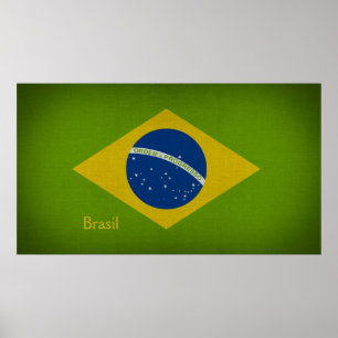 Brasil Flag Poster