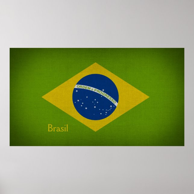 Brasil Flag Poster (Vorne)