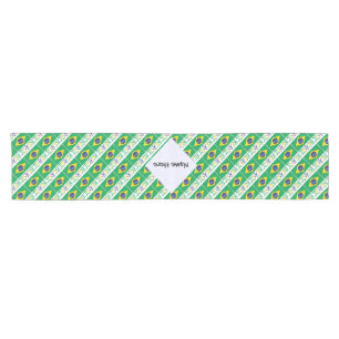 Brasil Flagge Brasil Individueller Name  Kurzer Tischläufer