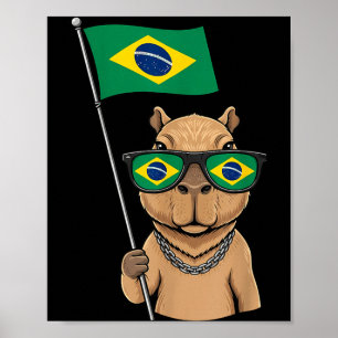Brasil Flagge Brasilianischer Stolz Brasilianische Poster