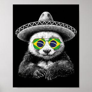 Brasil Flagge Brasilianischer Stolz Brasilianische Poster