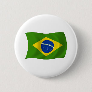 Brasil-Flagge-Knopf Button