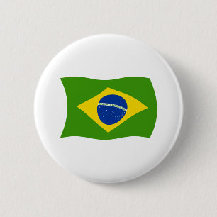 Brasil-Flagge-Knopf Button