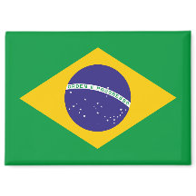 Brasil-Flagge-Magnet Vibrantes Patriotisches Kühls