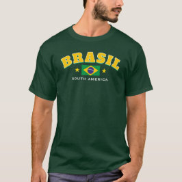Brasil Flagge Südamerika T-Shirt