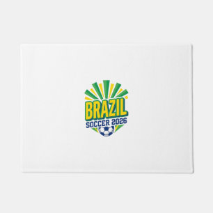 Brasil Fußball 2026 Fußball Fett Land Typografie Fußmatte