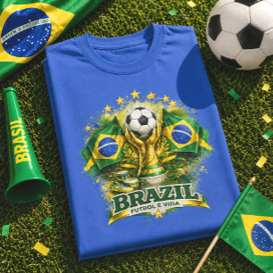 Brasil Fußball Brasil Fußball Fan Brasilianischer T-Shirt