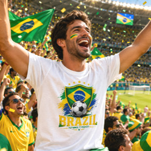 Brasil Fußball Fan Brasil Football Brazilian Futbo T-Shirt