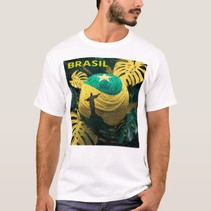Brasil Fußball Fan T-Shirt Fußball Stolz Welt