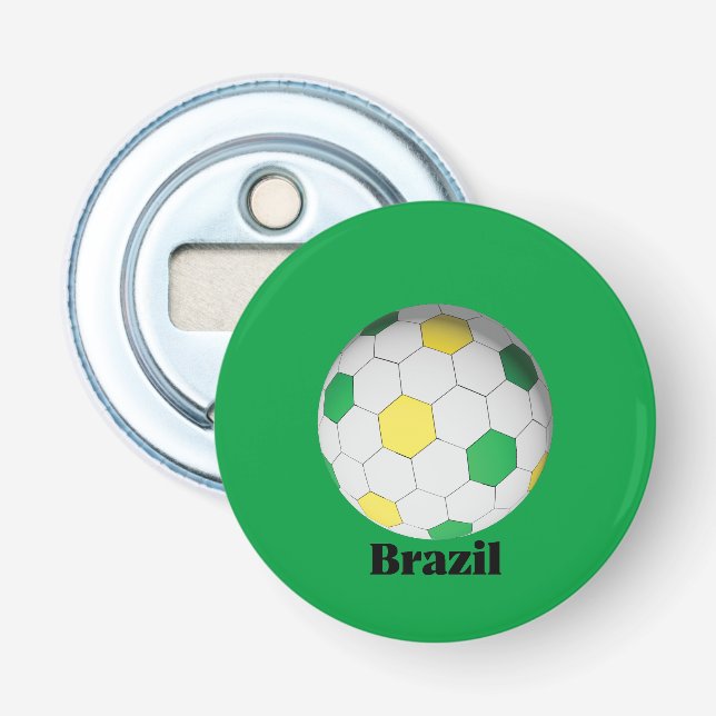 Brasil Fußball Flaschenöffner (Vorderseite)