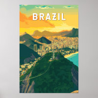 Brasil Illustration Reise Kunst Vintage