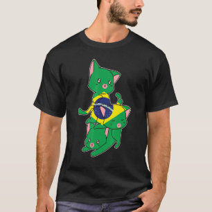 Brasil Katzen Brasil Brasilianer T-Shirt