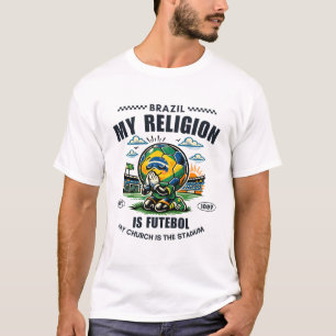 Brasil: meine Religion ist Fußball T-Shirt