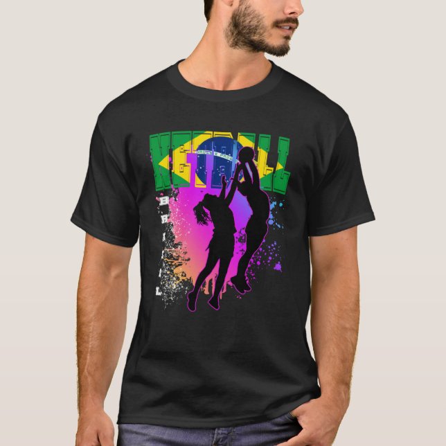 Brasil-Netball T-Shirt (Vorderseite)
