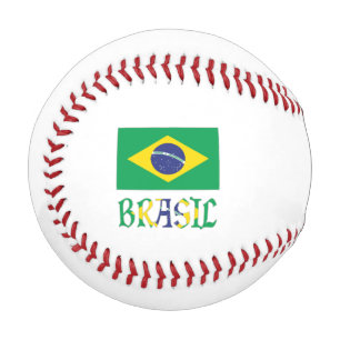 Brasil Personalisierte Flagge Brasiliens  Baseball