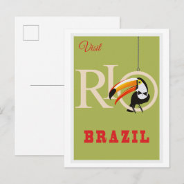 Brasil Reiseplakat Postkarte